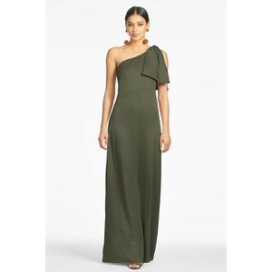 Sachin & Babi Bridesmaid Wedding Guest Chelsea Gown - Moss Green NWT size 14